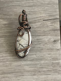 Antique Copper Wire Wrapped Howlite
