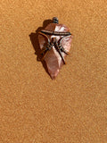Arrow Heads Wire Wrapped Antique Copper Pendant