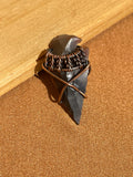 Arrow Heads Wire Wrapped Antique Copper Pendant